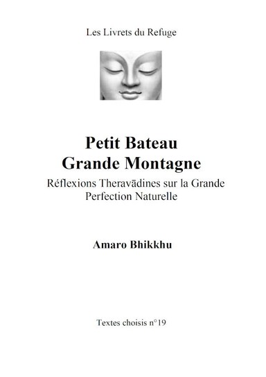 Cover image for Dhamma book Petit Bateau Grande Montagne